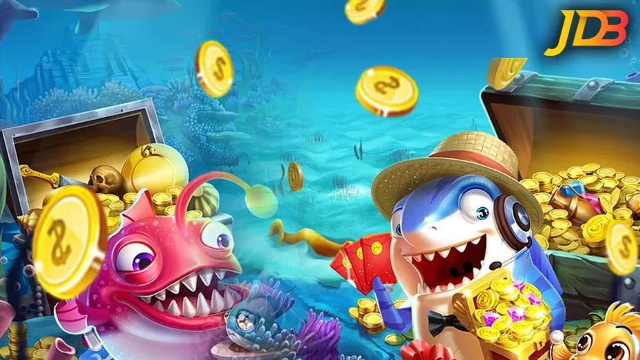 Ilustrasi suasana bawah laut untuk permainan tembak ikan mobile